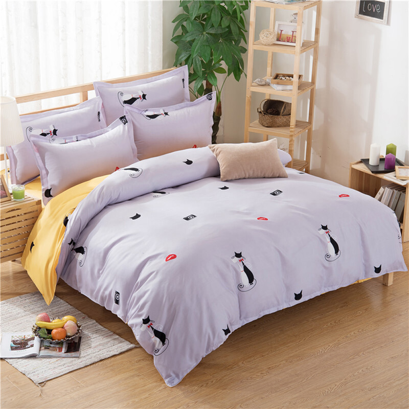 羽曼舒柔棉時尚床上用品套件 體驗(yàn)SRM01相親相愛四件套的溫馨舒適